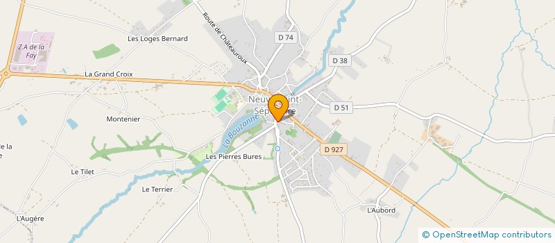 localisation de l'entreprise SMC DU BERRY à NEUVY-SAINT-SEPULCHRE