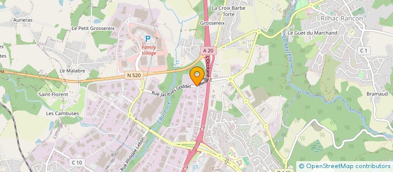 localisation de l'entreprise SMC MAILLET à LIMOGES