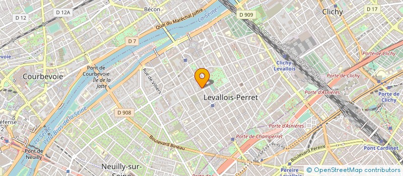 localisation de l'entreprise SMC ON LINE à LEVALLOIS-PERRET