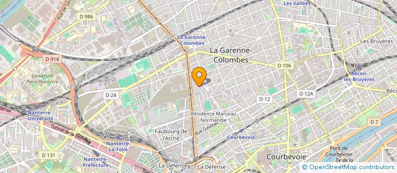 localisation de l'entreprise SMC PUBLICITE à LA GARENNE-COLOMBES