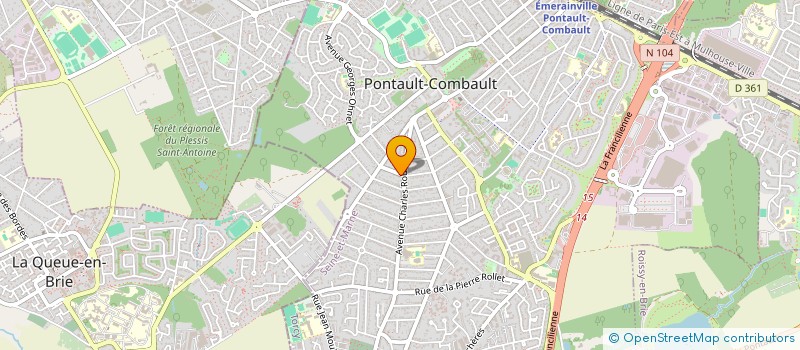 localisation de l'entreprise SMC STE MARCHAND BIENS ET CRED à PONTAULT-COMBAULT