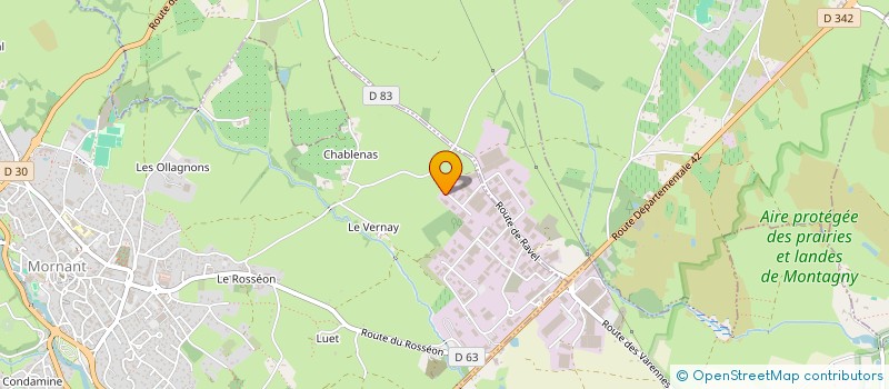 localisation de l'entreprise SMC2  MORNANT