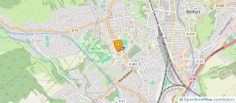localisation de l'entreprise SMCA BATIMENT SARL à BELFORT