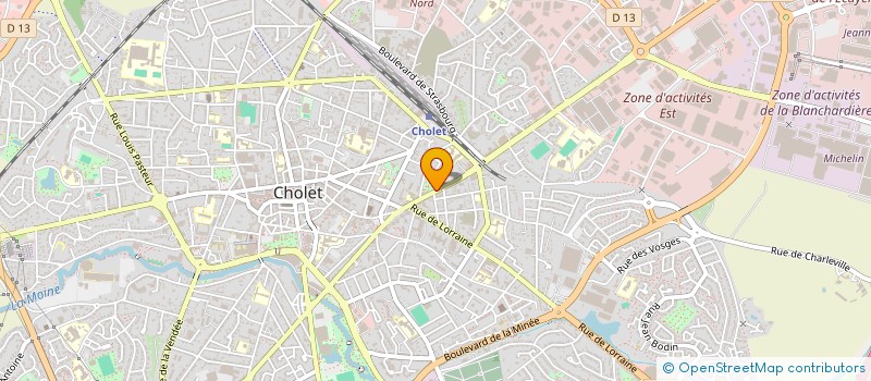 localisation de l'entreprise SMCF à CHOLET