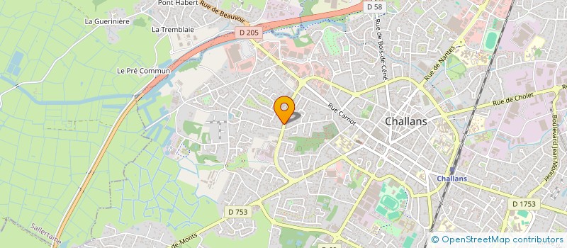 localisation de l'entreprise SMCJ à CHALLANS
