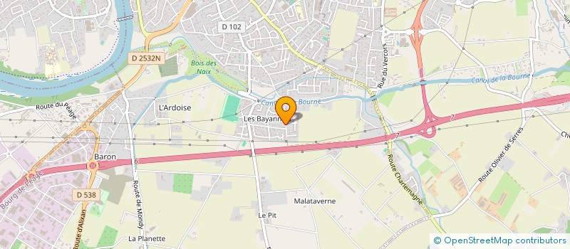 localisation de l'entreprise SMCR  BOURG-DE-PEAGE