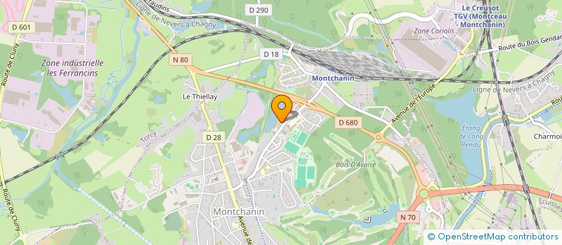 localisation de l'entreprise SMCS 71  MONTCHANIN