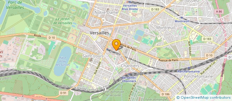 localisation de l'entreprise SMD à VERSAILLES