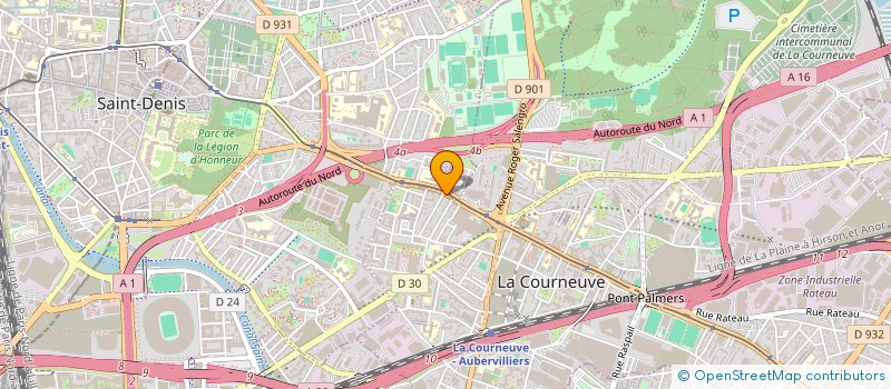 localisation de l'entreprise SMD à LA COURNEUVE