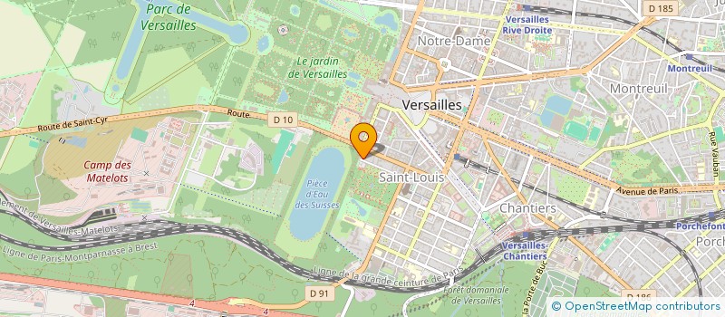 localisation de l'entreprise SMD à VERSAILLES