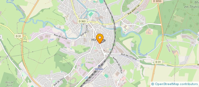 localisation de l'entreprise SMD  HIRSON