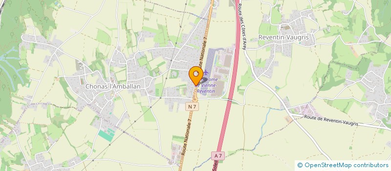 localisation de l'entreprise SMD FACTORY  CHONAS-L'AMBALLAN