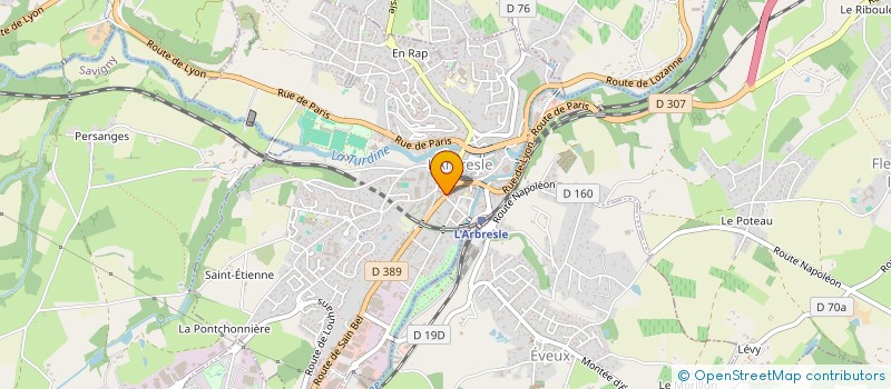 localisation de l'entreprise SMD IMMO  L'ARBRESLE