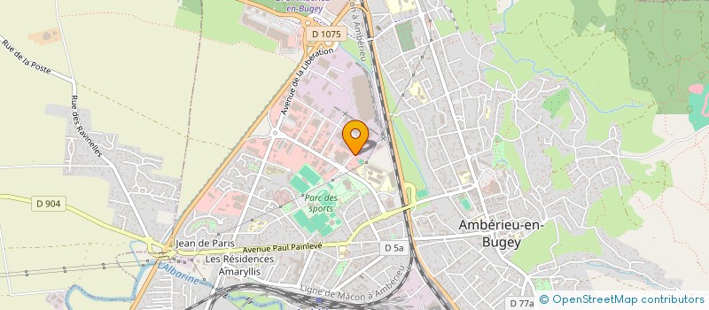 localisation de l'entreprise SMD IMMO  AMBERIEU-EN-BUGEY