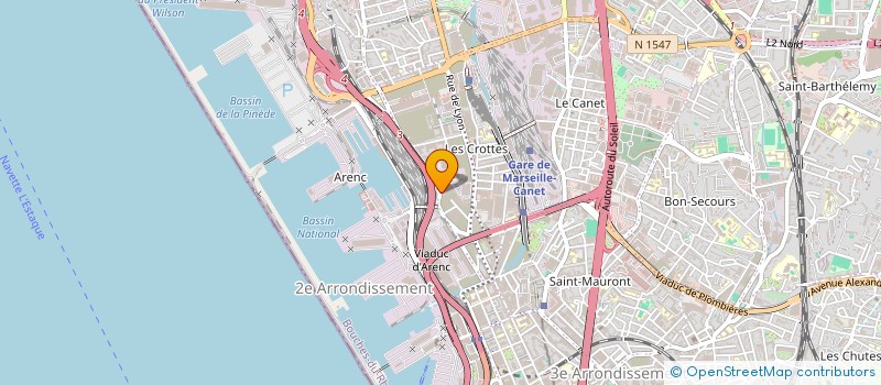 localisation de l'entreprise SMD TP à MARSEILLE