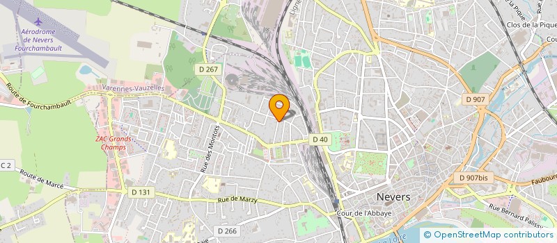 localisation de l'entreprise SMD WARREN'S à NEVERS