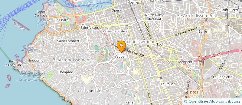 localisation de l'entreprise SMDA STE MENUIS DECOR AGENCEME à MARSEILLE