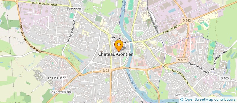 localisation de l'entreprise SMDG  CHATEAU-GONTIER-SUR-MAYENNE