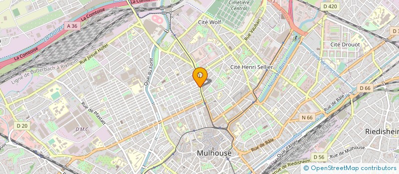 localisation de l'entreprise SMDR GERARD MONNIN à MULHOUSE