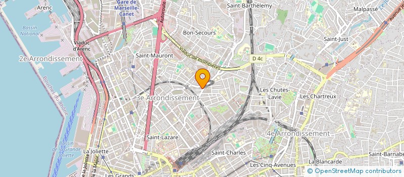 localisation de l'entreprise SMDV SOC MERID DISTRI VETEMENT à MARSEILLE