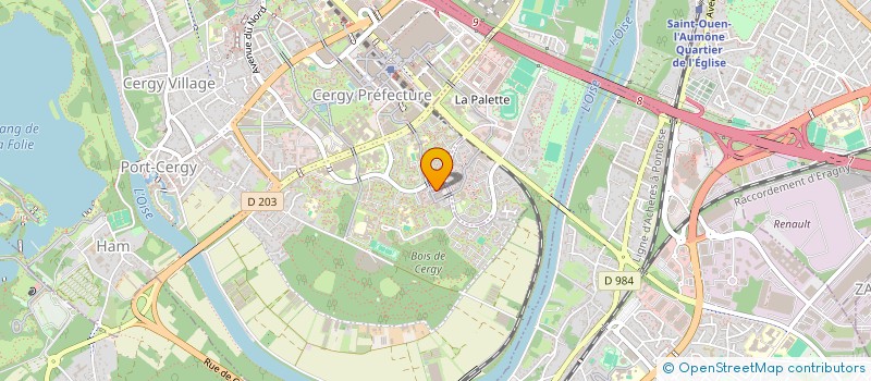 localisation de l'entreprise SME  CERGY