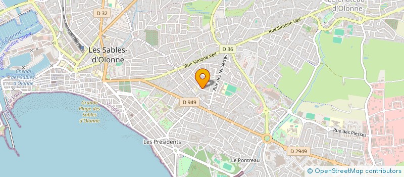 localisation de l'entreprise SME INFORMATIQUE  LES SABLES-D'OLONNE