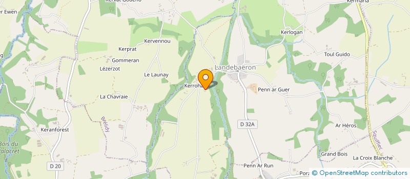 localisation de l'entreprise SMEA  LANDEBAERON