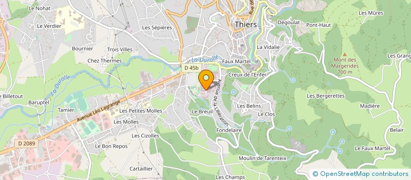 localisation de l'entreprise SMECA 63 à THIERS