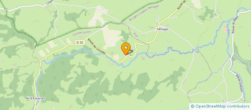 localisation de l'entreprise SMEF  LOUVIE-JUZON