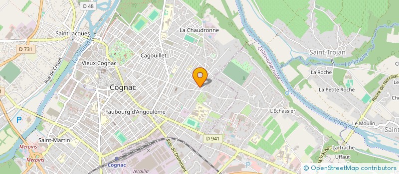 localisation de l'entreprise SMEL IMMOBILIER à COGNAC