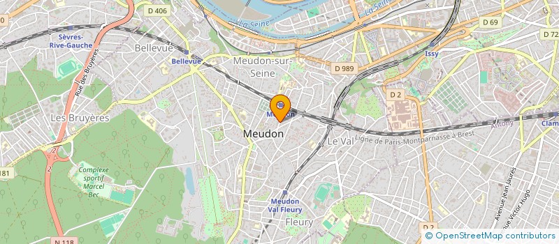 localisation de l'entreprise SMELO  MEUDON