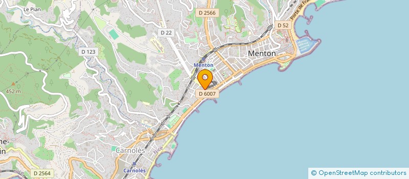 localisation de l'entreprise SMERALDA à MENTON
