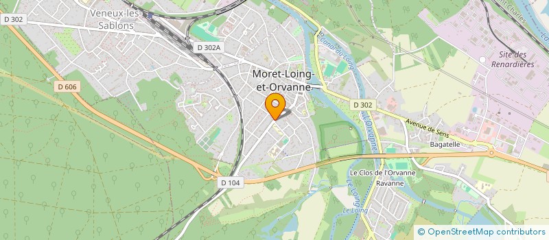 localisation de l'entreprise SMEVL  MORET-LOING-ET-ORVANNE