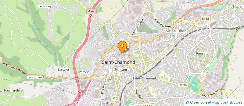 localisation de l'entreprise SMF  SAINT-CHAMOND