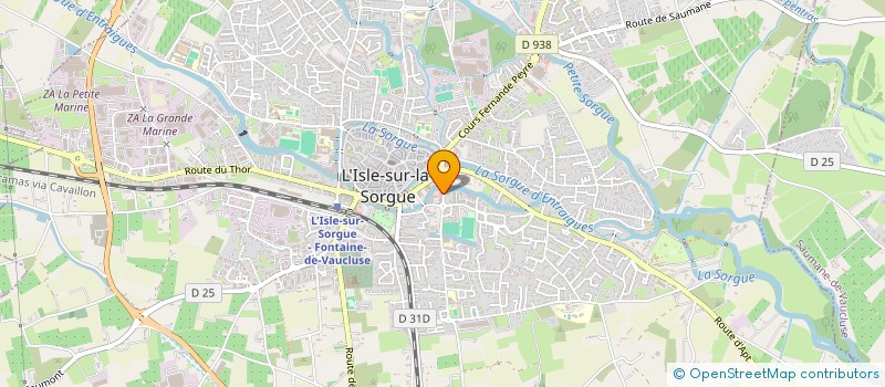 localisation de l'entreprise SMF à L'ISLE-SUR-LA-SORGUE