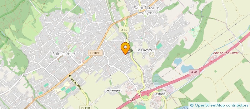 localisation de l'entreprise SMF INVEST'  SAINT-ISMIER