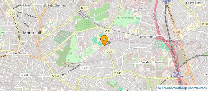 localisation de l'entreprise SMFIBRE à MONTREUIL