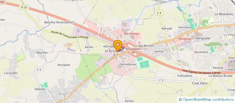 localisation de l'entreprise SMG 29  MELLAC