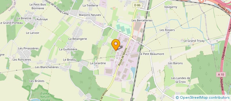 localisation de l'entreprise SMG  JOUE-LES-TOURS