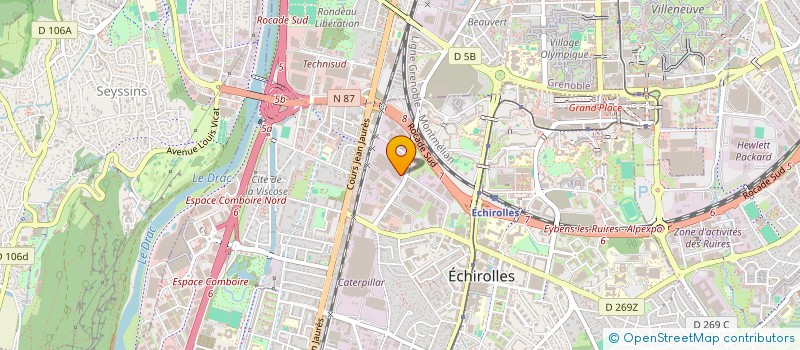 localisation de l'entreprise SMG à ECHIROLLES