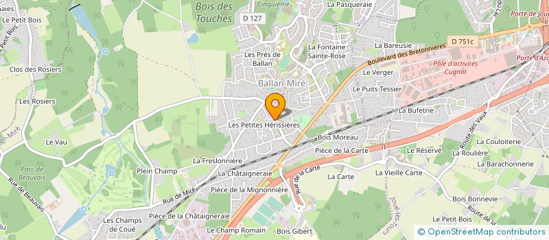 localisation de l'entreprise SMG à BALLAN-MIRE
