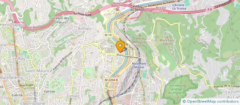 localisation de l'entreprise SMG  NICE