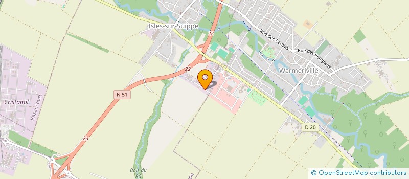 localisation de l'entreprise SMG  ISLES-SUR-SUIPPE