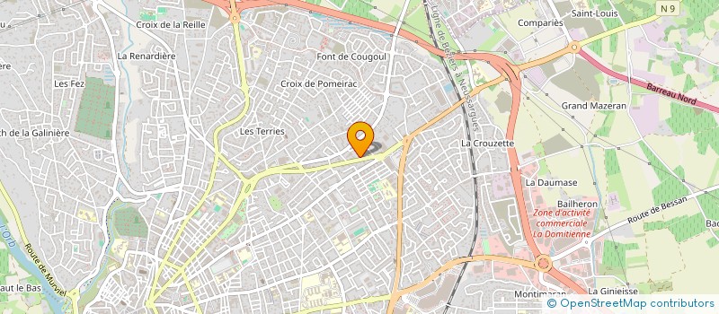 localisation de l'entreprise SMG  BEZIERS