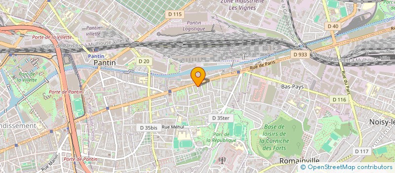 localisation de l'entreprise SMG BAT à PANTIN