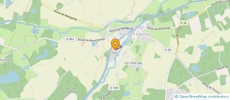 localisation de l'entreprise SMG - SOCIETE MULTI SERVICES GATINAISE à CHAILLY-EN-GATINAIS