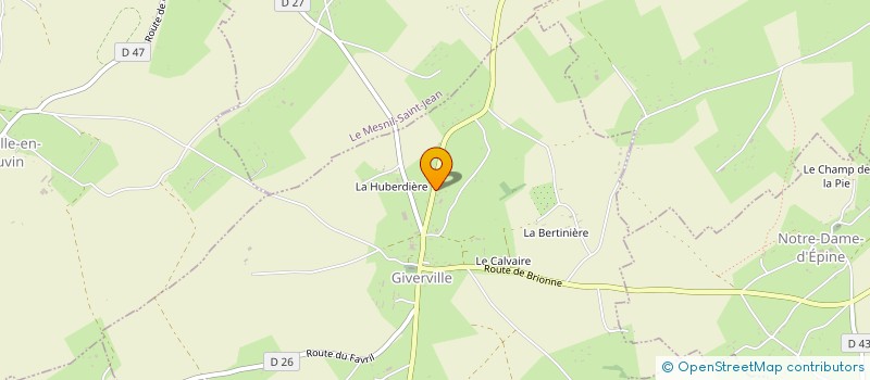 localisation de l'entreprise SMG SOLUTION PAIE  GIVERVILLE