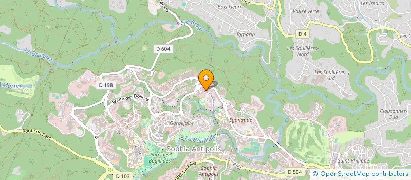 localisation de l'entreprise SMG TELECOM  VALBONNE