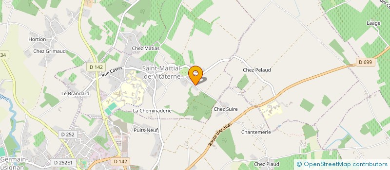 localisation de l'entreprise SMGA  SAINT-MARTIAL-DE-VITATERNE