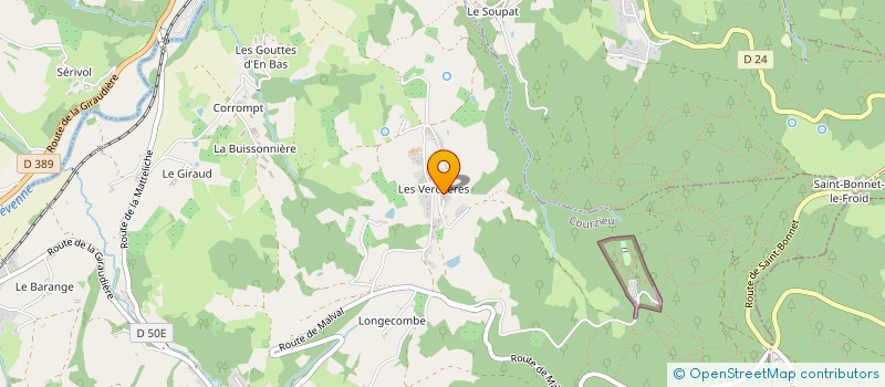 localisation de l'entreprise SMGB  COURZIEU